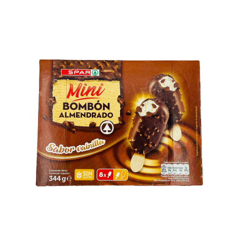 Helado Mini Bombón Almendrado SPAR 8u image 0