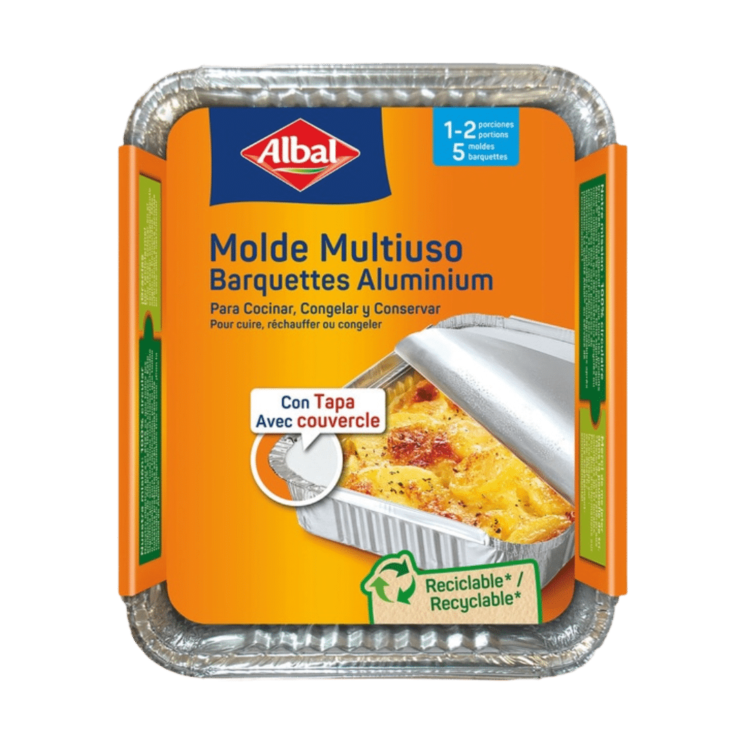Molde de Aluminio Multiuso Albal 1-2 porciones 5u image 0