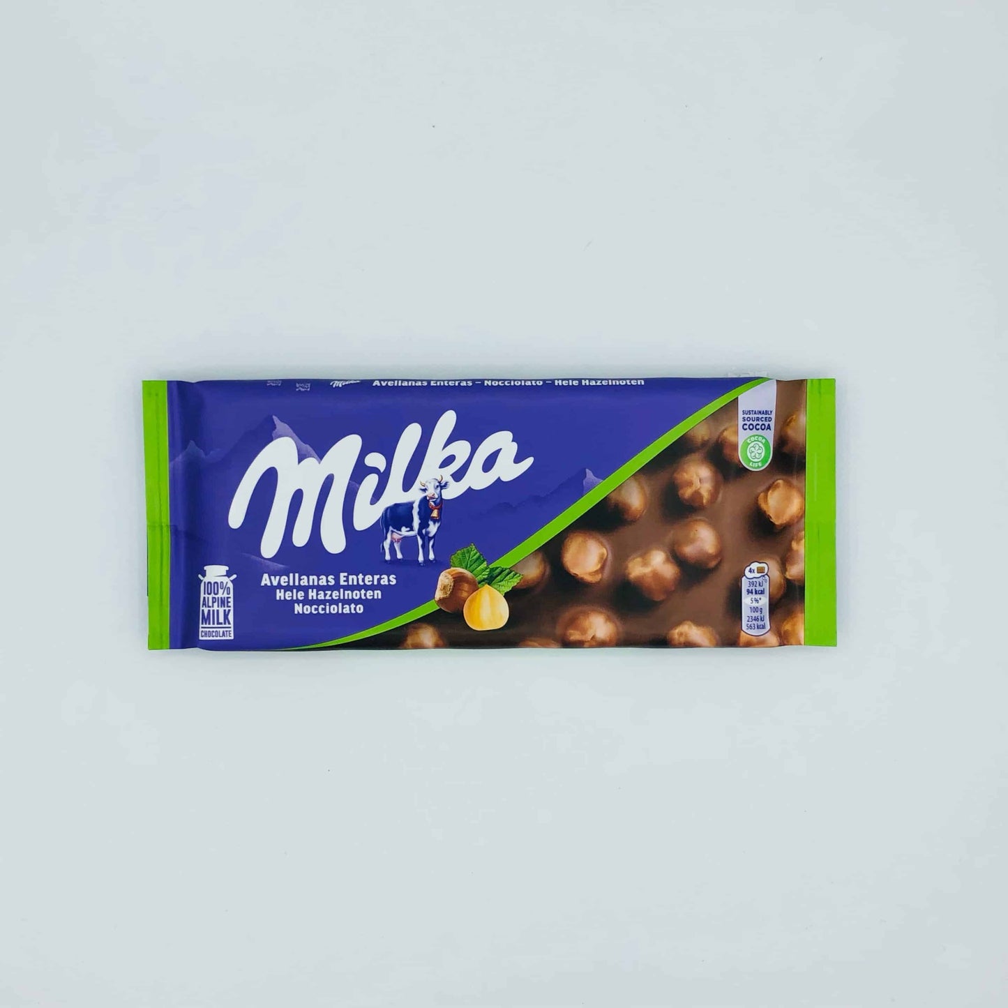 Chocolate Milka con Avellanas Enteras 95g image 0