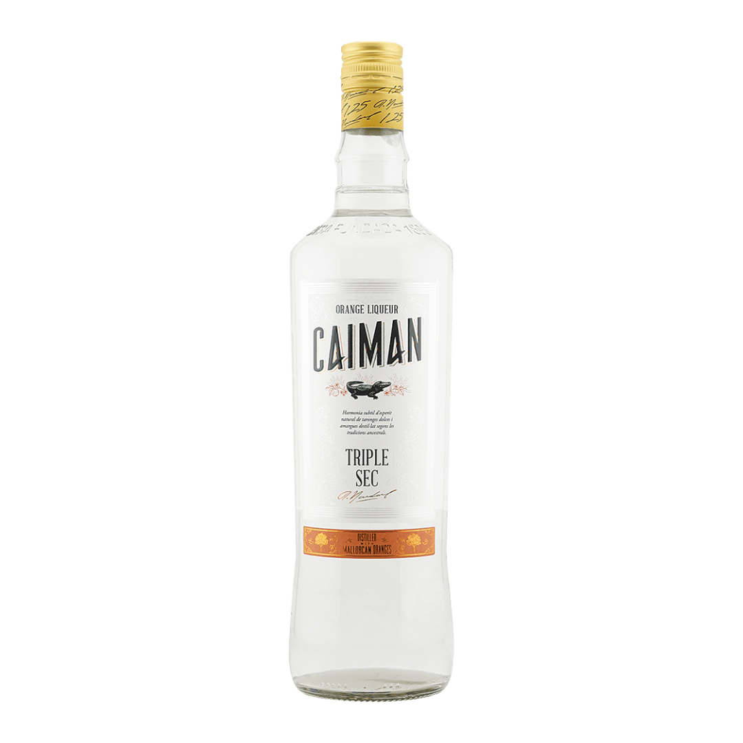 Licor de Taronja Triple Caimán Seco (botella cilíndrica) image 0