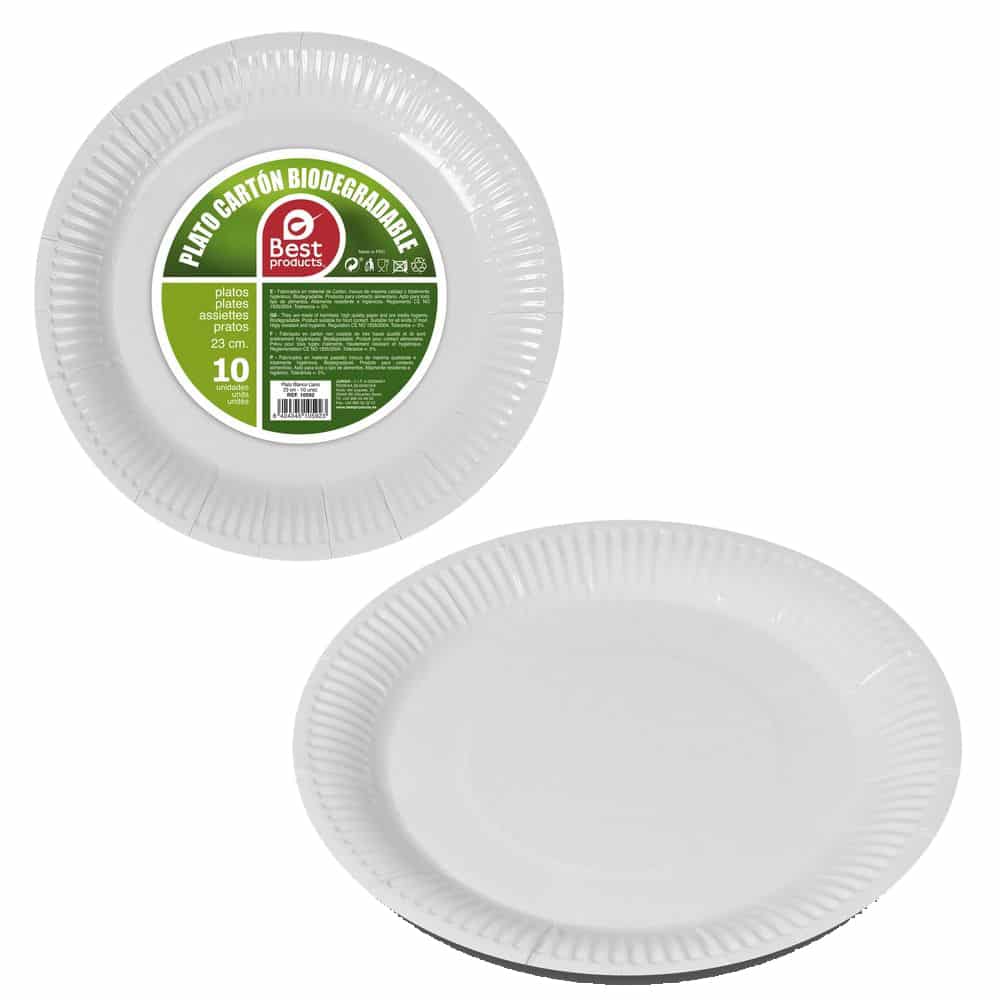 Plato Biodegradable Best 20cm 10u image 0
