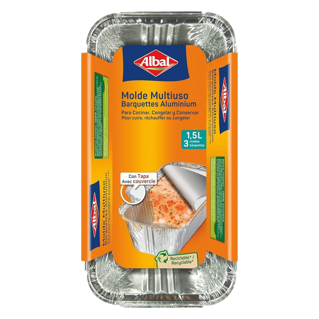 Molde de Aluminio Albal 1,5L 3u image 0