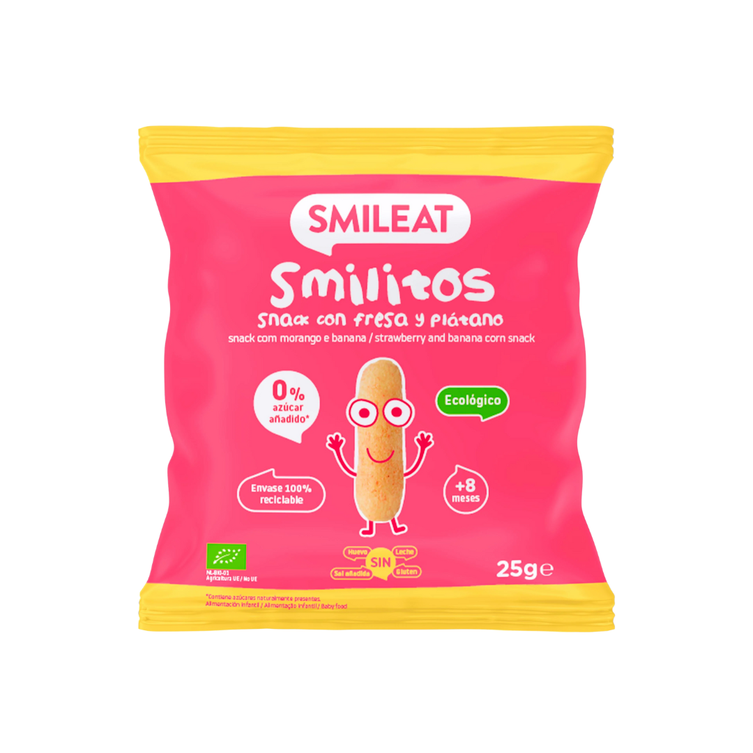 Smilitos Snack con Fresa y Plátano 25g image 0