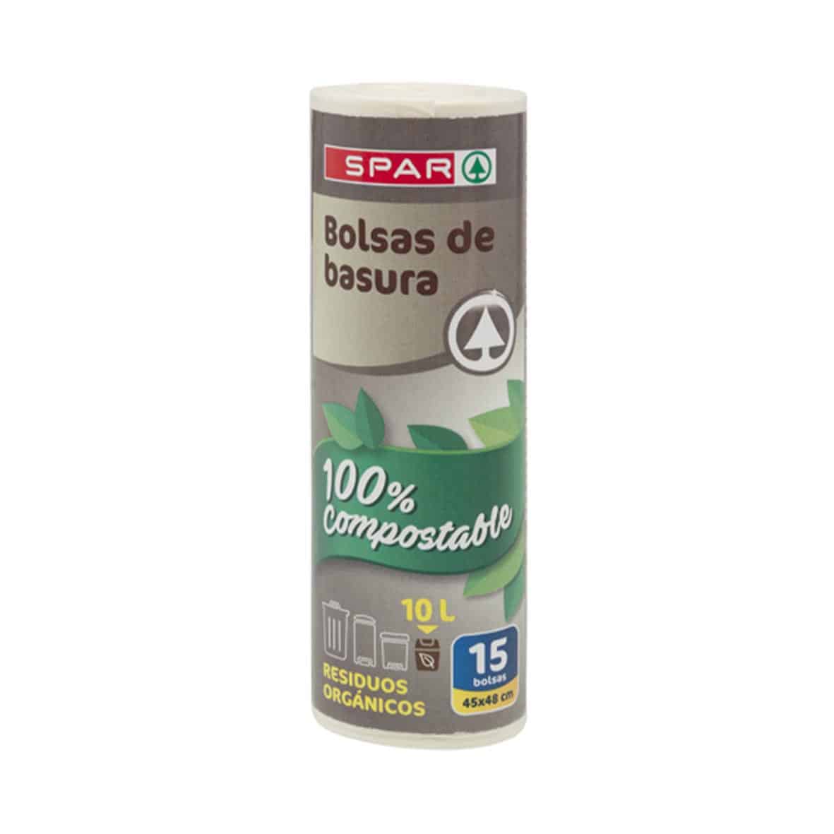 Bolsas de Basura 100% Compostable Spar 10L 15u image 0