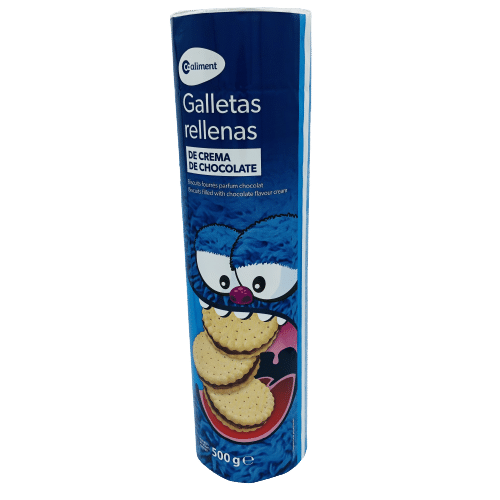 Galletas Rellenas de Crema de Chocolate Coaliment 500g image 0