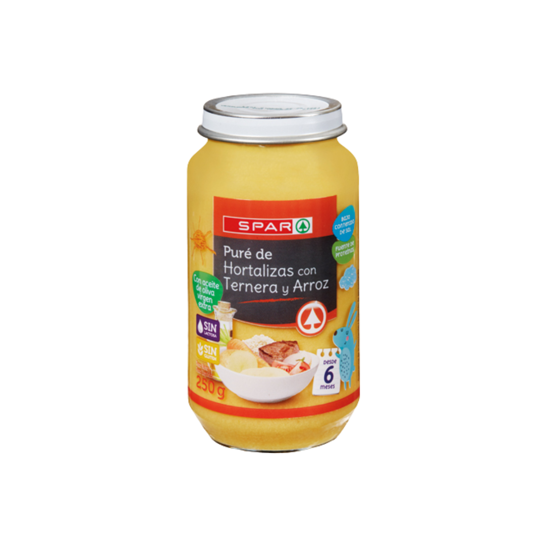 Puré de Hortalizas con Ternera y Arroz SPAR image 0