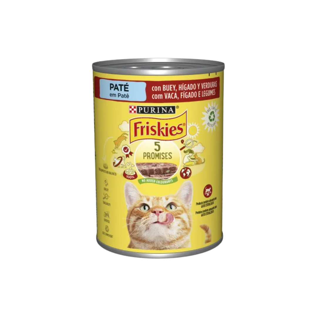 Friskies para Gatos Paté con Buey, Hígado y Verduras image 0