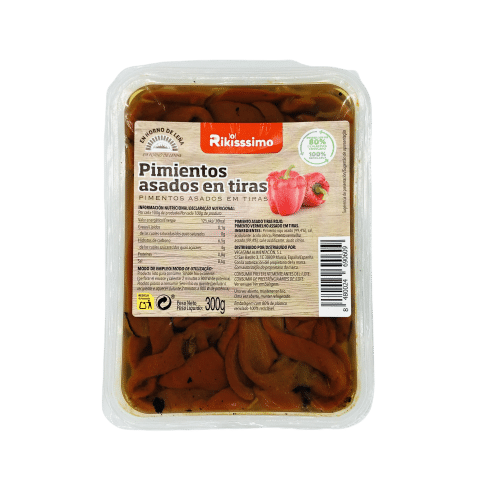 Pimientos Asados en Tiras Rikisssimo 300g image 0