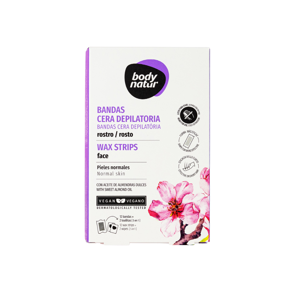 Bandas de Cera Depilatoria para Rostro Body Natur image 0
