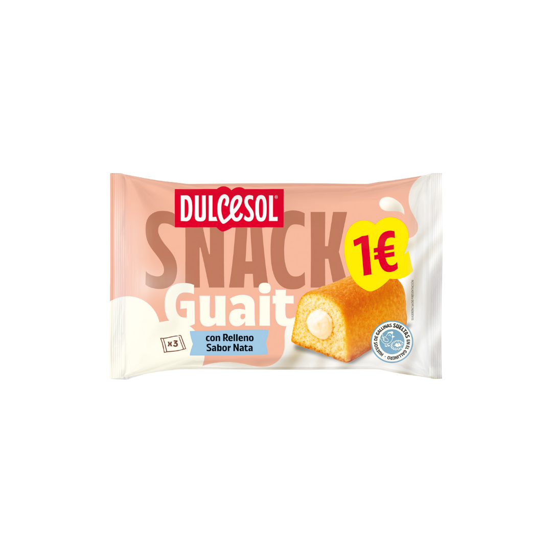 Dulcesol Snack Guait con Relleno Sabor Nata image 0
