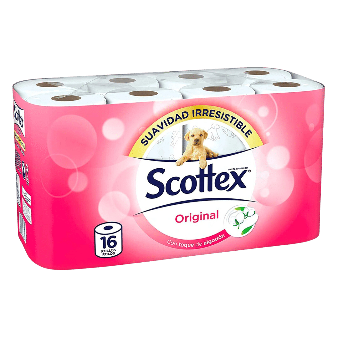 Papel Higiénico Scottex Original 16 Rollos image 0