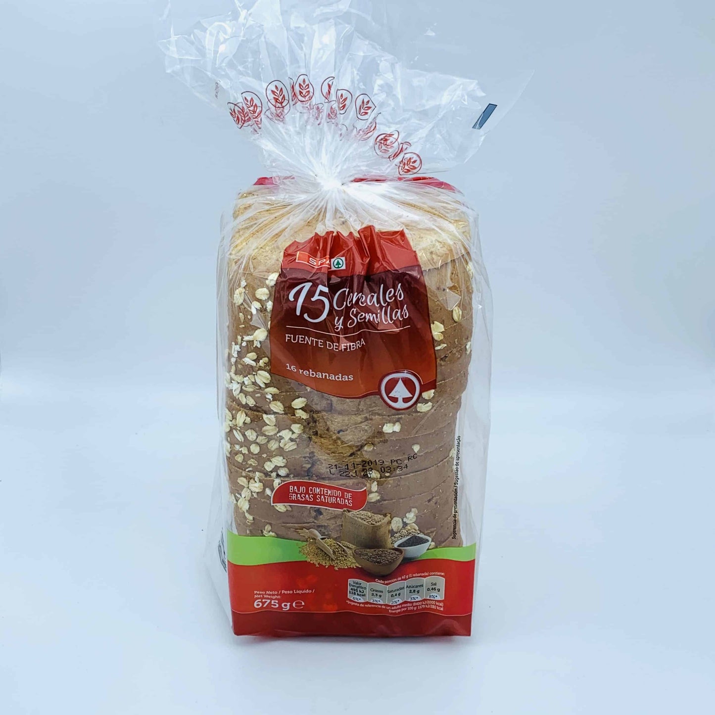 Pan de Molde con 15 Cereales y Semillas SPAR image 0