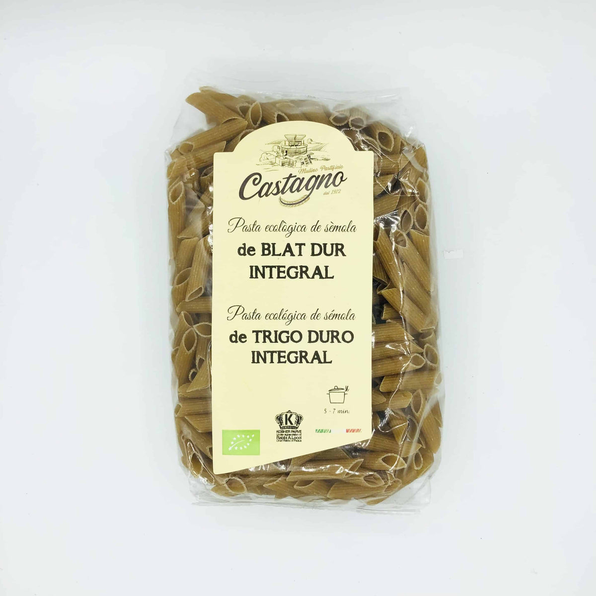 Macarrones Integrales Castagno Bio 500g image 0