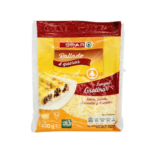 Queso Rallado 4 Quesos SPAR 200g image 0