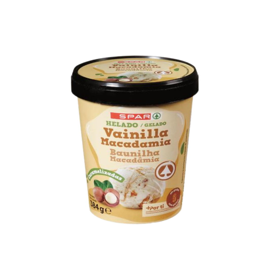 Helado de Vainilla y Macadamia SPAR 500ml image 0