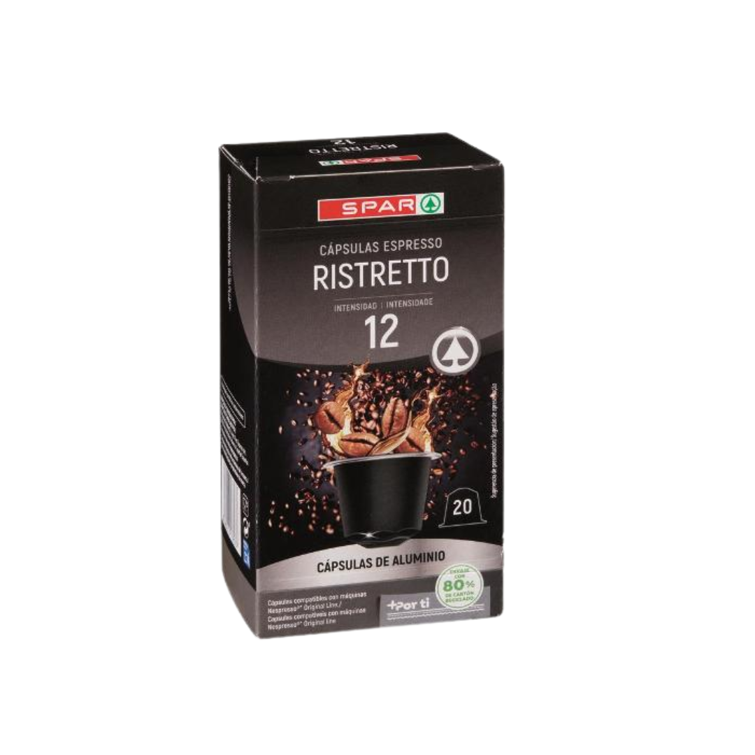 Cápsulas de Café Espresso SPAR Ristretto 20u image 0