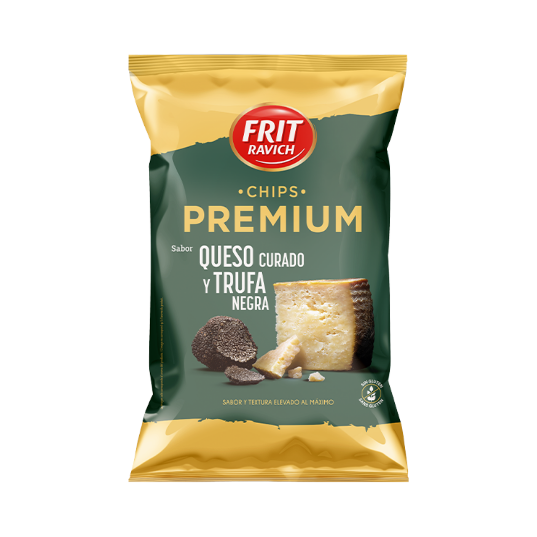 Frit Ravich Chips Premium Sabor Queso Curado y Trufa Negra image 0
