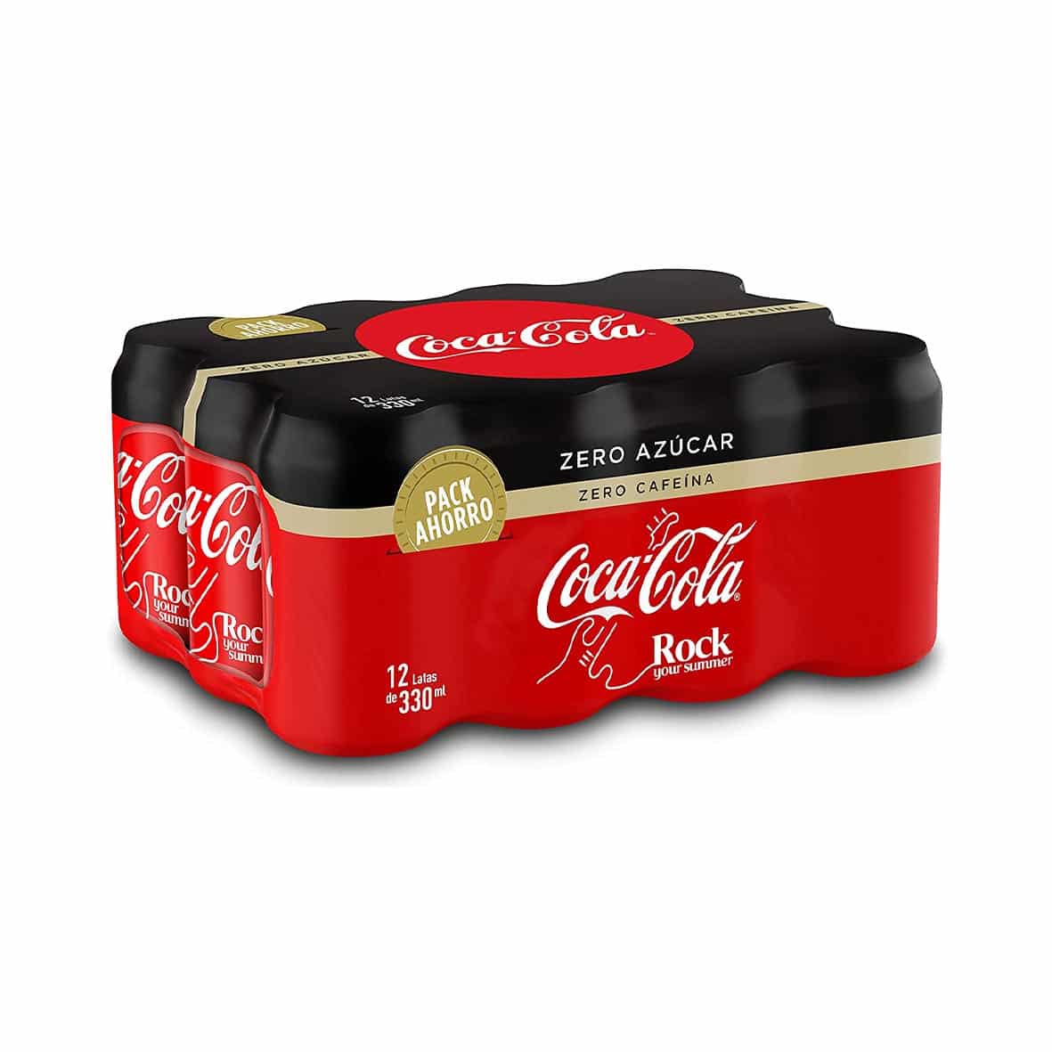 Coca-Cola Zero Azúcar Zero Cafeína Pack 12 Latas de 330ml image 0