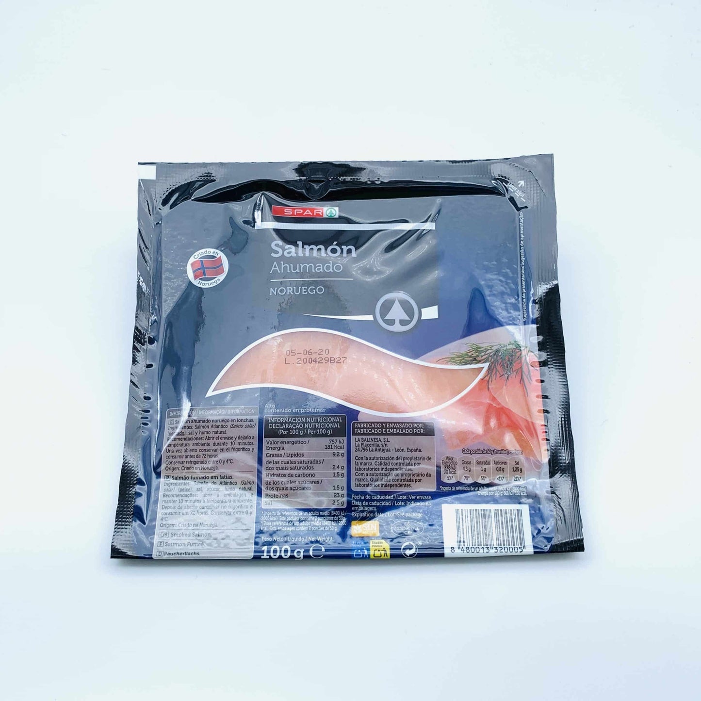 Salmón Ahumado Noruego SPAR 100g image 0