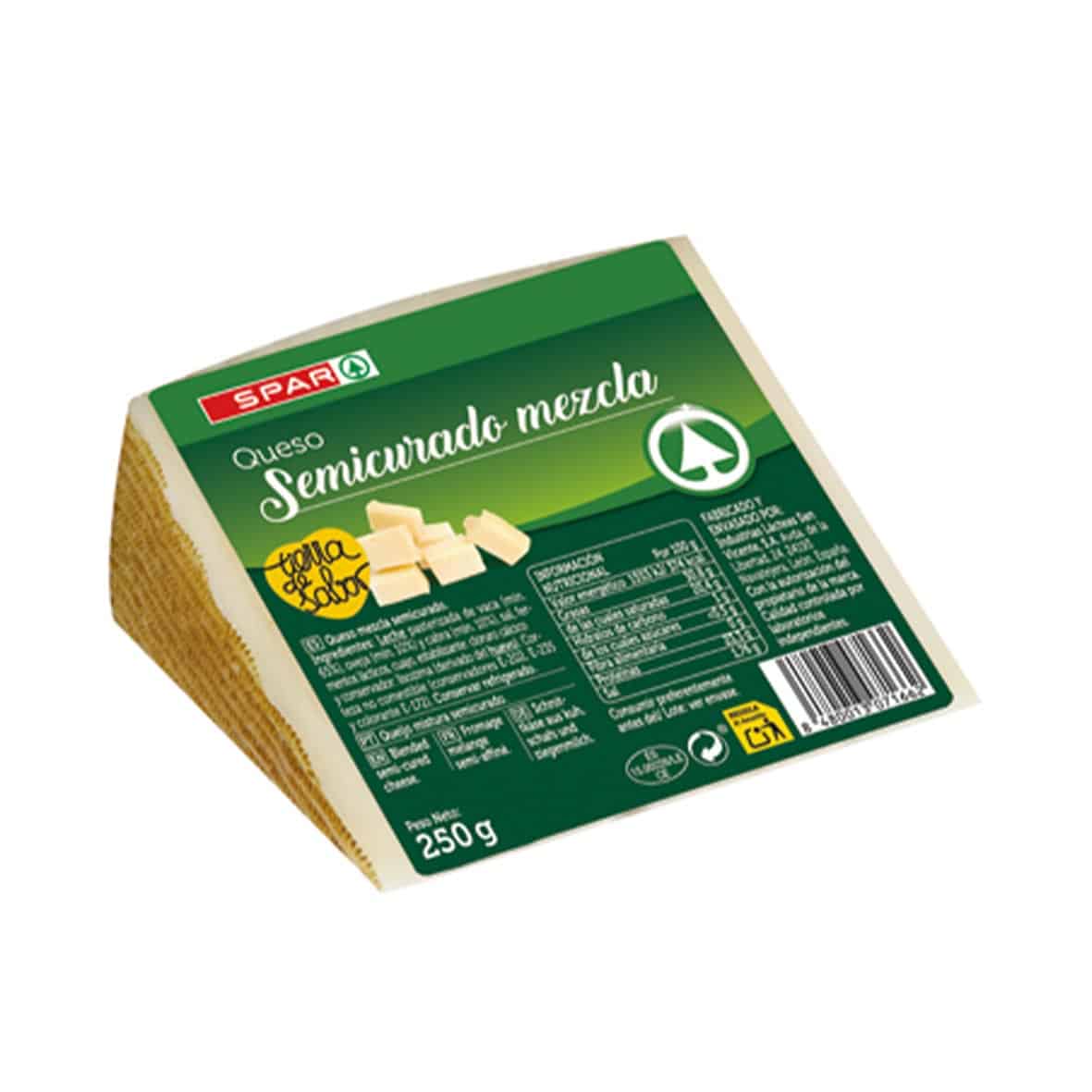 Queso Semicurado Mezcla SPAR 250g image 0