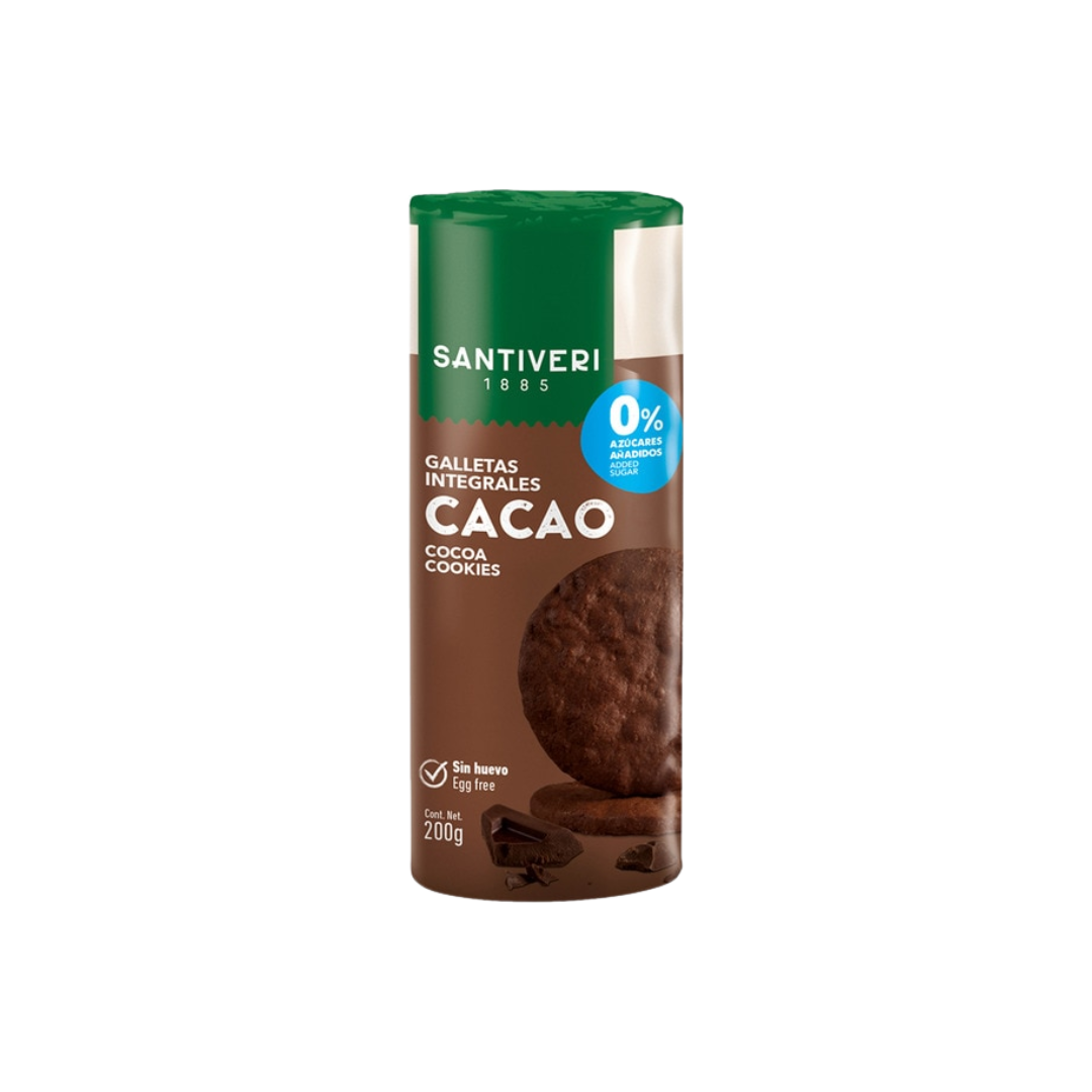 Santiveri Galletas Integrales Cacao Sin Azúcar image 0