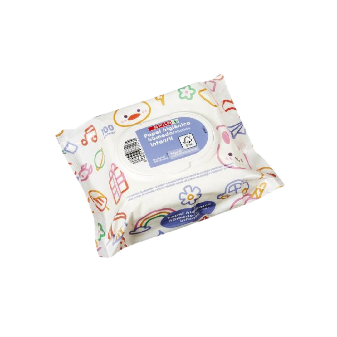 Papel Higiénico Húmedo Infantil SPAR image 0