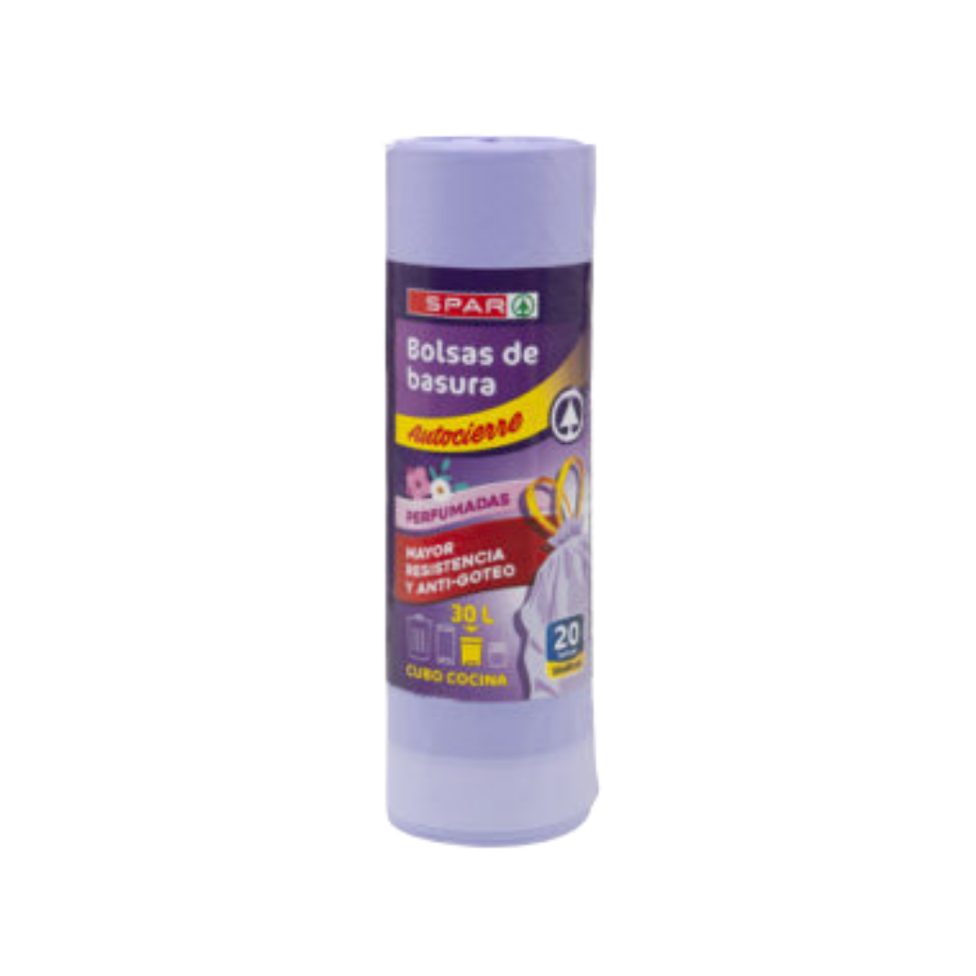 Bolsas de Basura Autocierre Perfumadas SPAR 30L 20u image 0