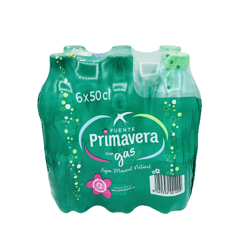Agua con Gas Fuente Primavera 6x50cl image 0