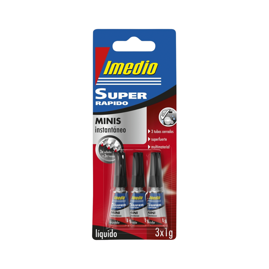 Pegamento Imedio Instantáneo Mini 3x1g image 0