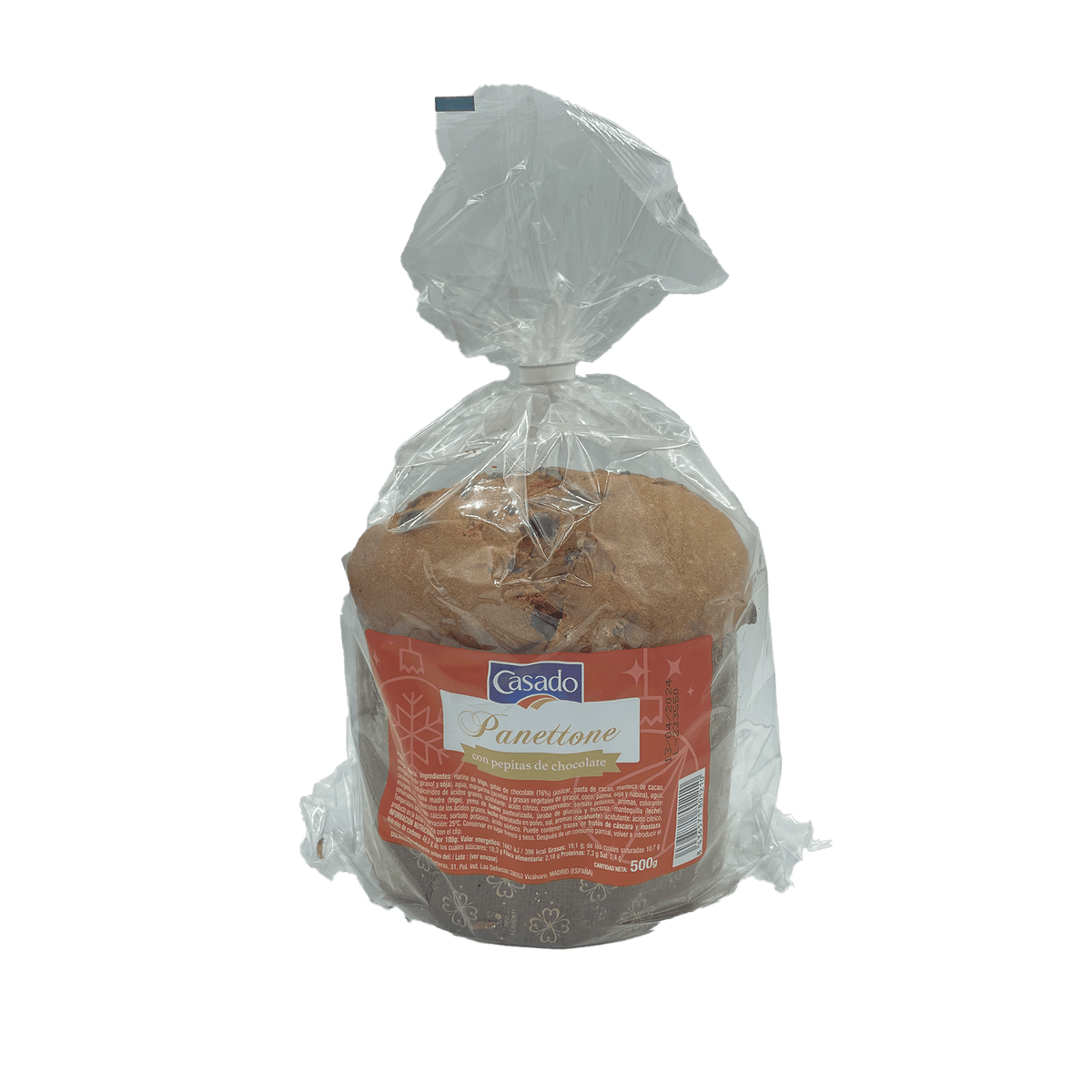 Panettone Casado Pepitas de Chocolate 500g image 0