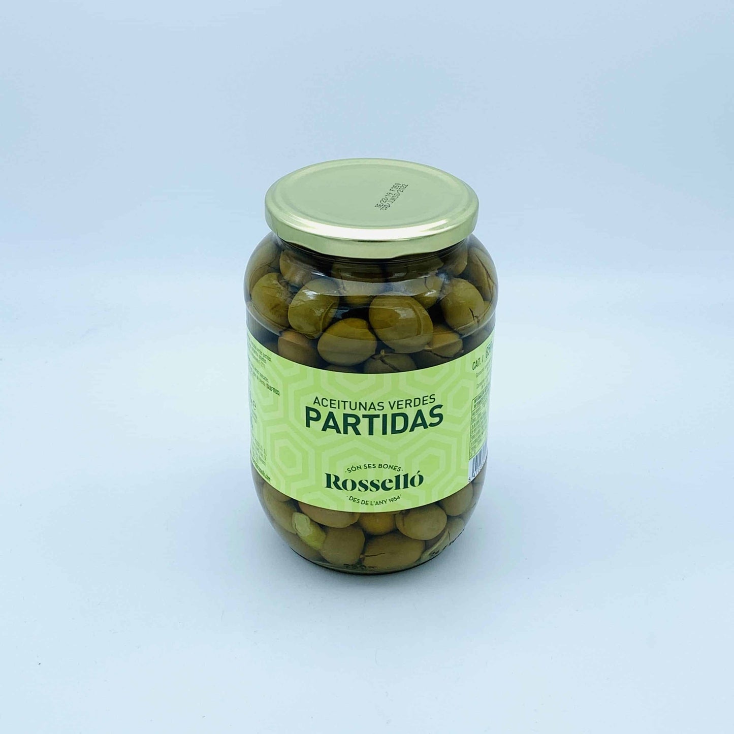 Rosselló Aceitunas Verdes Partidas 850g image 0