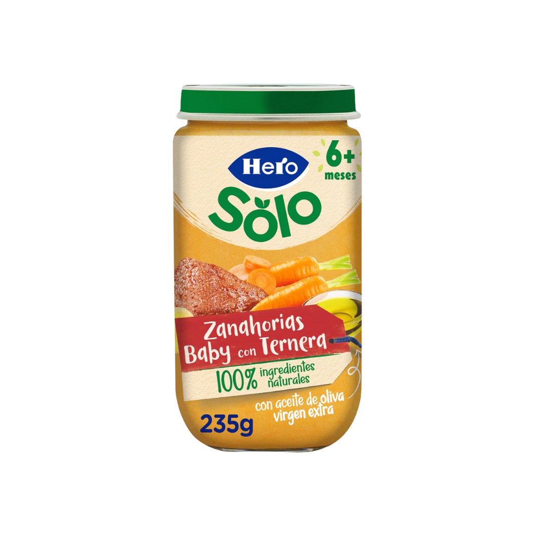 Hero Solo Zanahorias Baby con Ternera