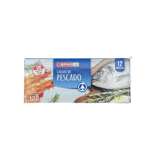 Pastillas de Caldo de Pescado SPAR 12 Pastillas image 0