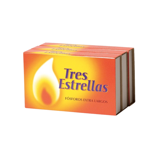Tres Estrellas Fósforos Extra Largos 3 Cajas image 0