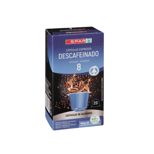 Cápsulas de Café Espresso SPAR Descafeinado 20u image 0