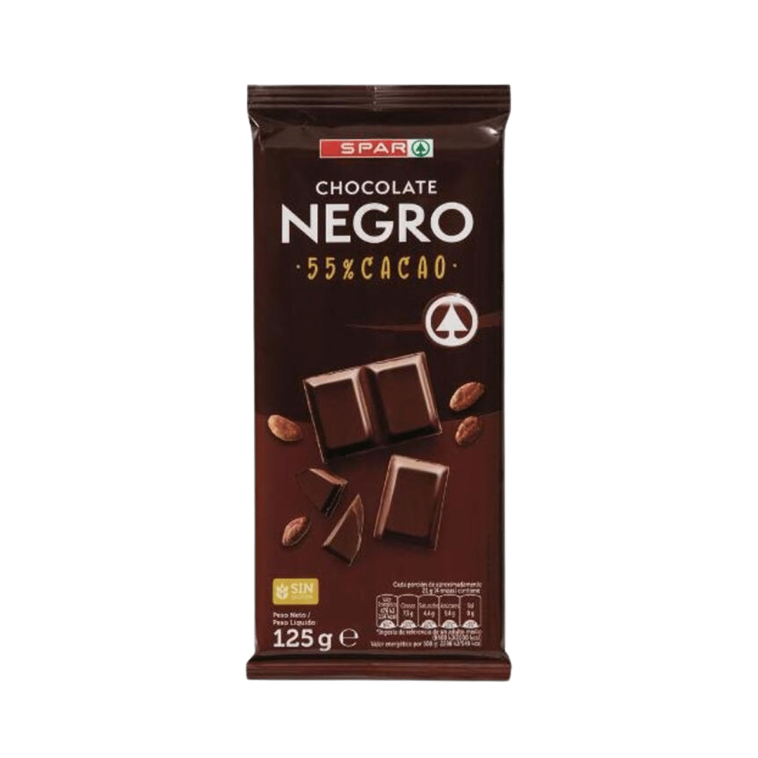 Chocolate Negro 55% Cacao SPAR 125g image 0