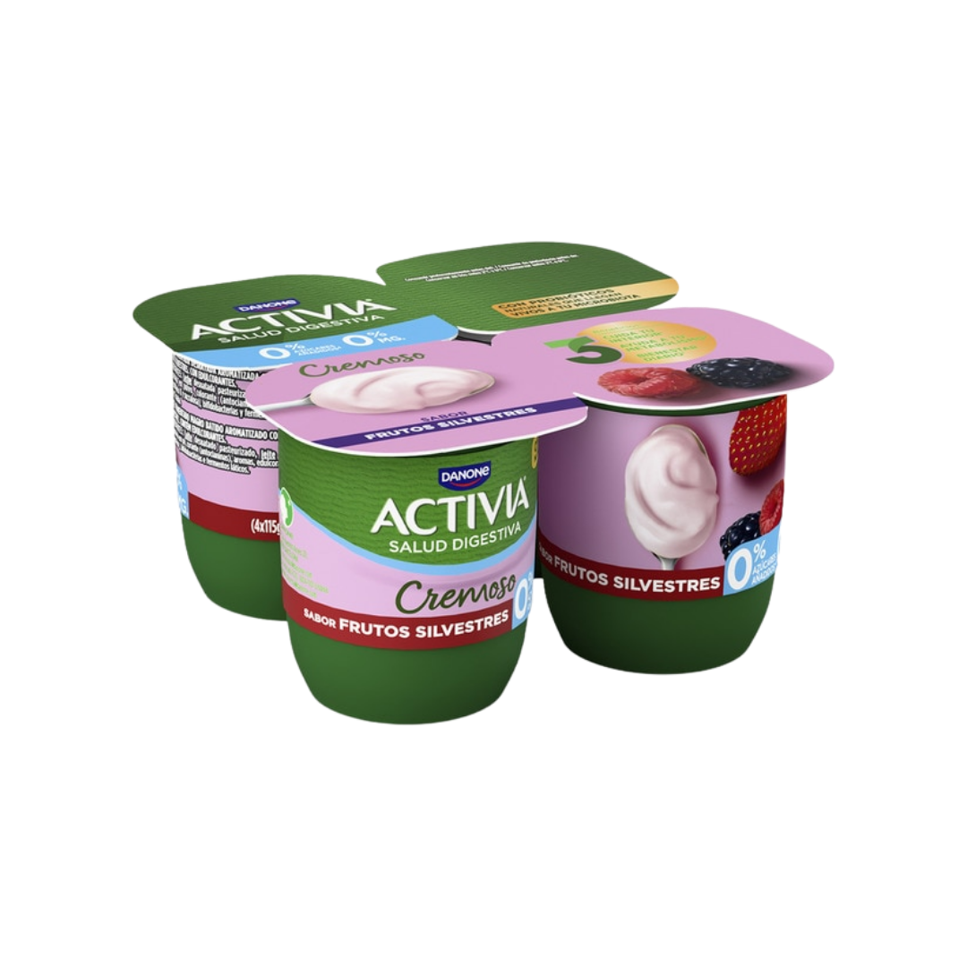 Activia 0% Cremoso Sabor Frutos Silvestres image 0