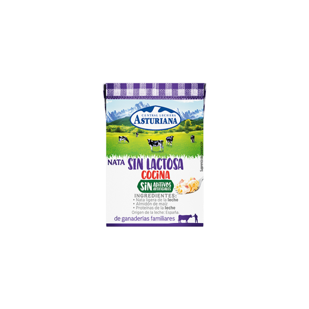 Nata para Cocinar sin Lactosa Asturiana 200ml image 0