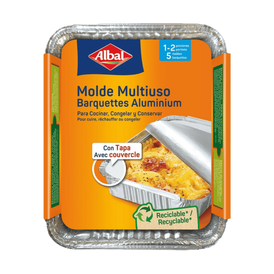 Molde de Aluminio Multiuso Albal 1-2 porciones 5u image 0
