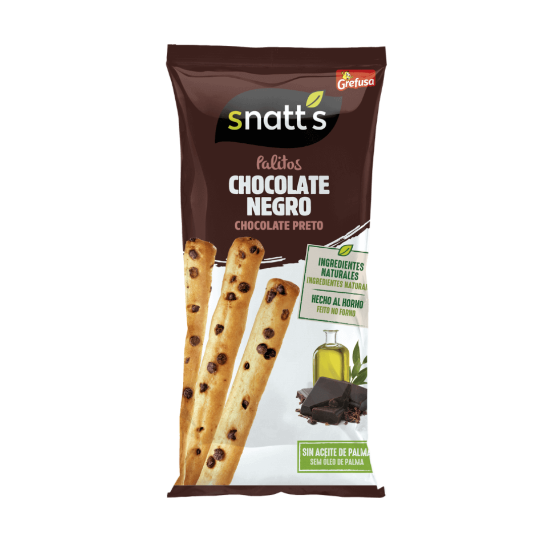 Snatt's Palitos con Chocolate Negro image 0