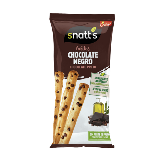 Snatt's Palitos con Chocolate Negro image 0