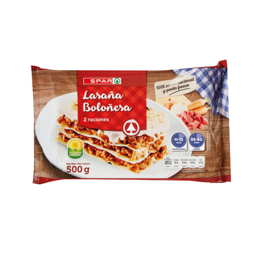 Lasaña Boloñesa SPAR 500g image 0