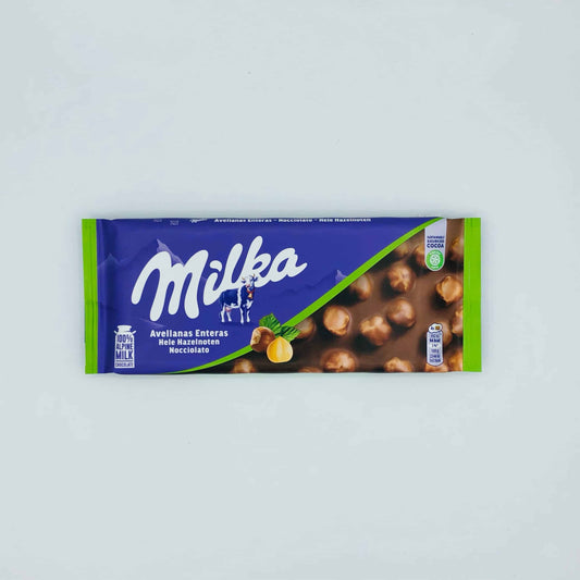 Chocolate Milka con Avellanas Enteras 95g image 0