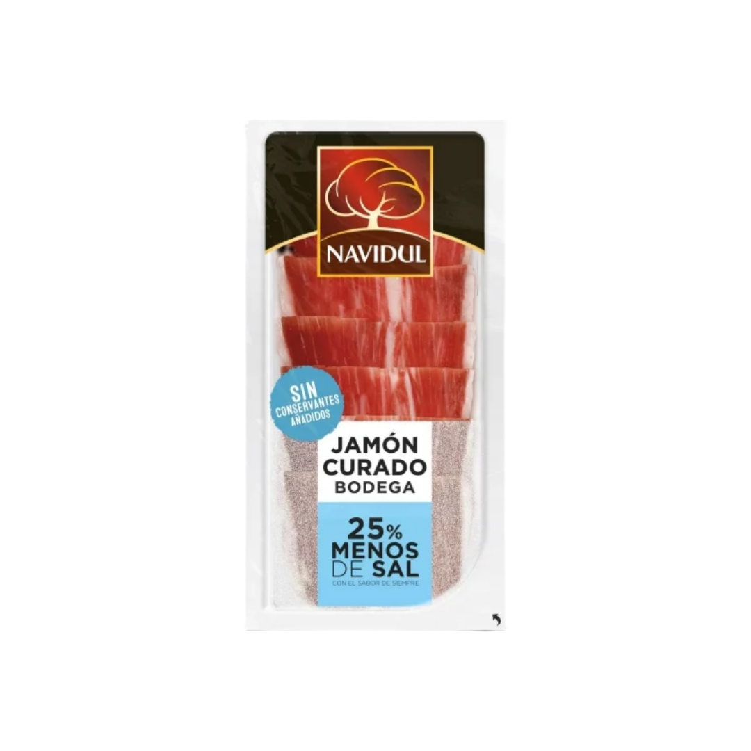 Jamón Curado 25% Menos de Sal Navidul 45g image 0