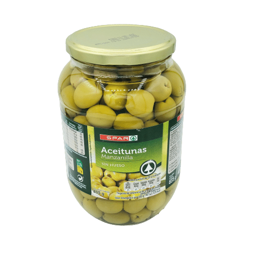 Aceitunas Manzanilla SPAR Sin Hueso 835g image 0
