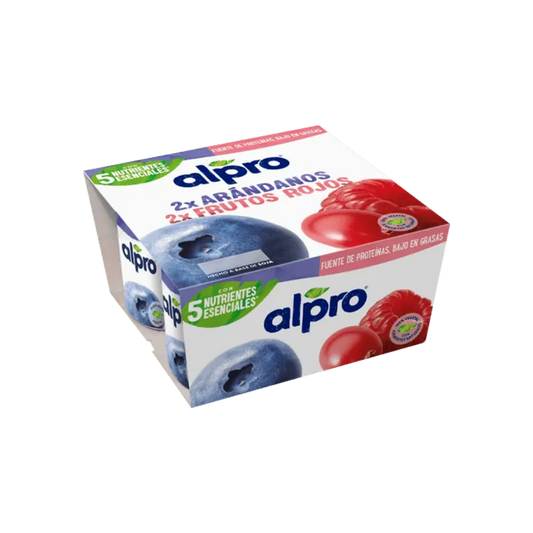 Yogur 2xArándanos y 2xFrutos Rojos Alpro image 0