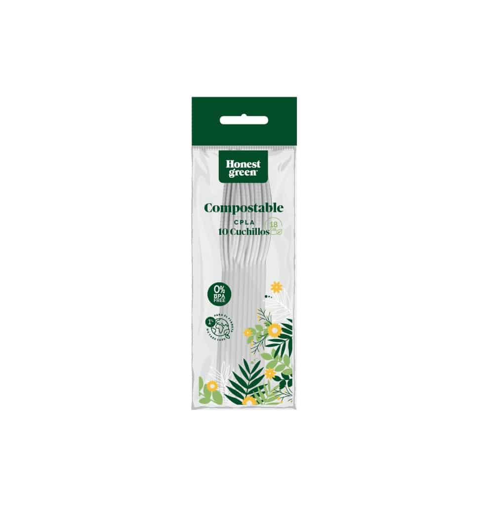 Cuchillo Compostable Honest Green 10u image 0