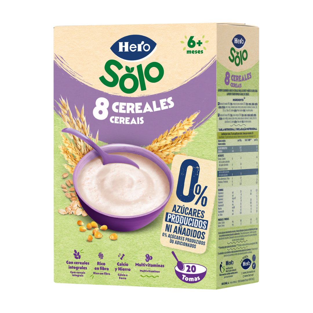 Hero Solo Papilla 8 Cereales image 0