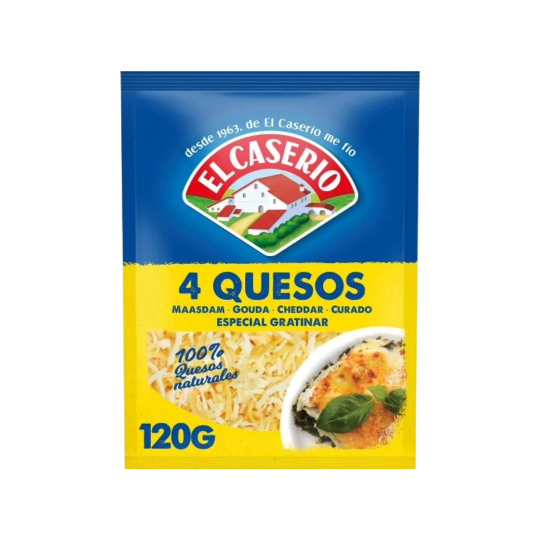 4 Quesos Rallado El Caserío 120g image 0