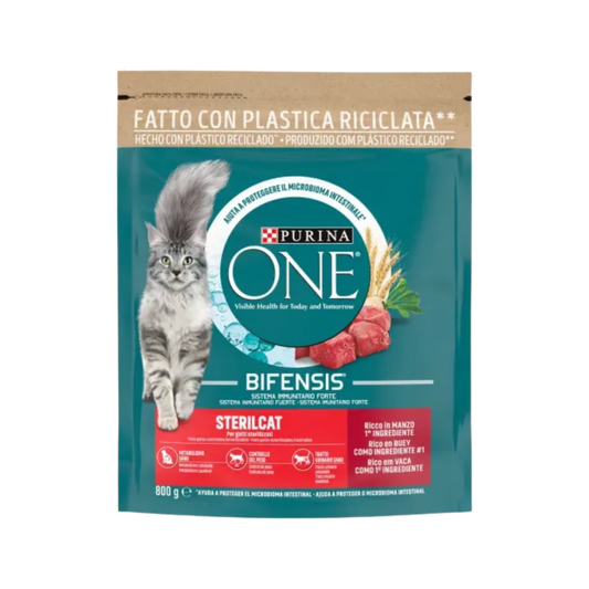 Purina One Gatos Esterilizados Rico en Buey 1,5kg image 0